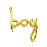 Ballon aluminium boy doré 63,5 x 74 cm
