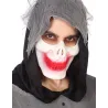 Demi masque squelette ensanglanté adulte