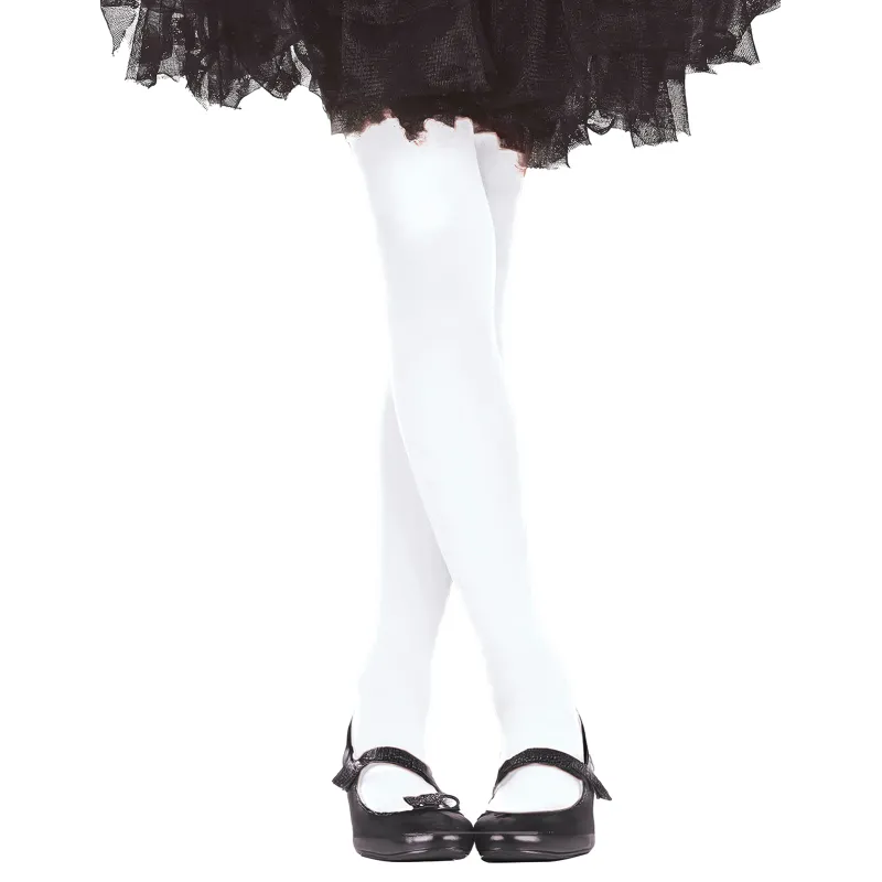 Collants opaques blancs pour enfant