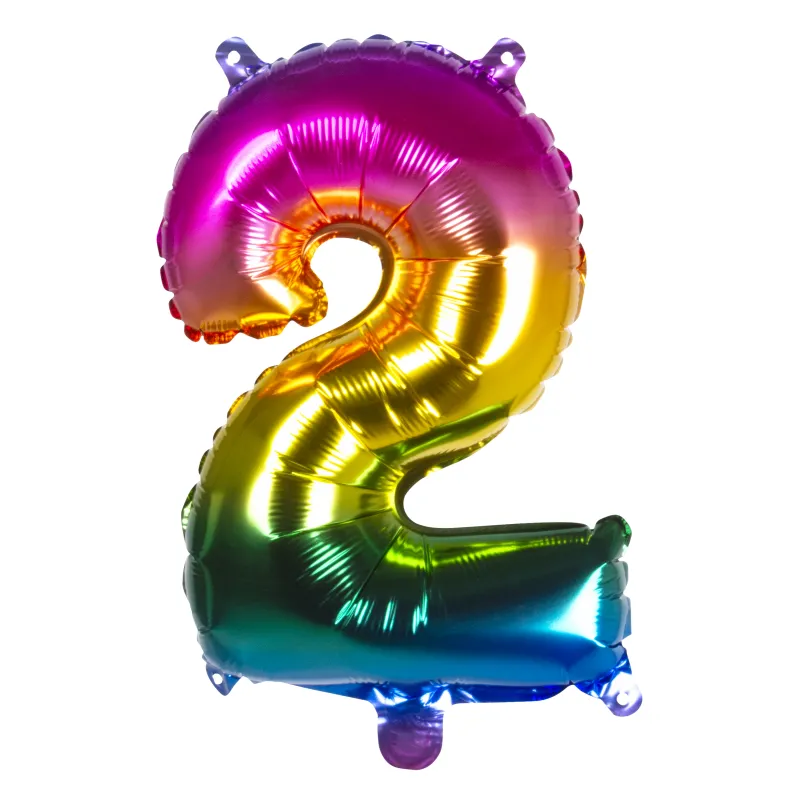 Ballon aluminium multicolore 35 cm