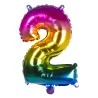 Ballon aluminium multicolore 35 cm