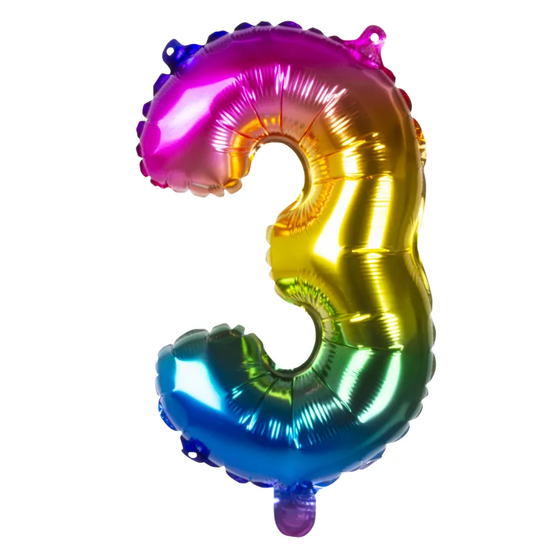Ballon aluminium multicolore 35 cm