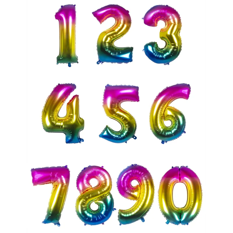Ballon aluminium multicolore 86 cm