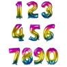 Ballon aluminium multicolore 86 cm