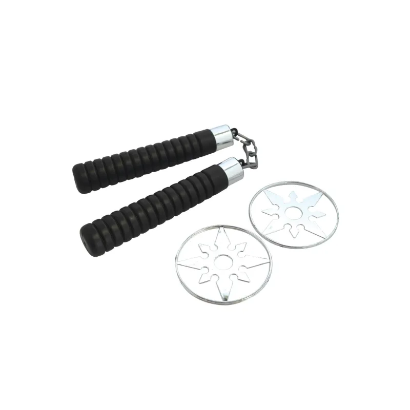 Nunchaku et shurikens en plastique enfant