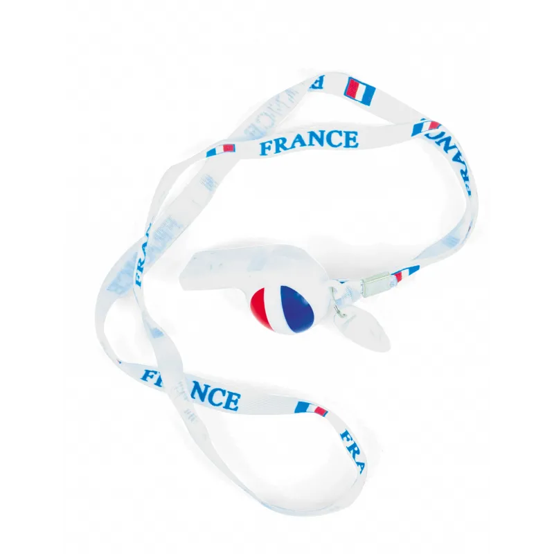 Sifflet et tour de cou supporter France