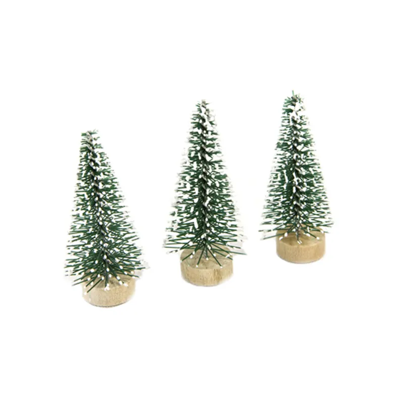 3 Petits sapins artificiels verts 5 cm