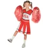 Déguisement pompom girl USA rouge fille