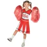 Déguisement pompom girl USA rouge fille