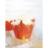 6 Habillages moules à cupcake Pompier