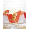 6 Habillages moules à cupcake Pompier