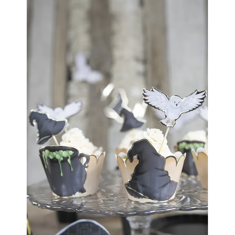 6 Habillages moules à cupcake apprenti sorcier