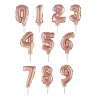 Cake topper ballon chiffre rose gold 12,7 cm