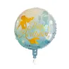 Ballon aluminium Happy Birthday sirène 45 cm