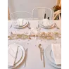 3 Petits sapins artificiels rose gold 5,5 x 2,5 cm