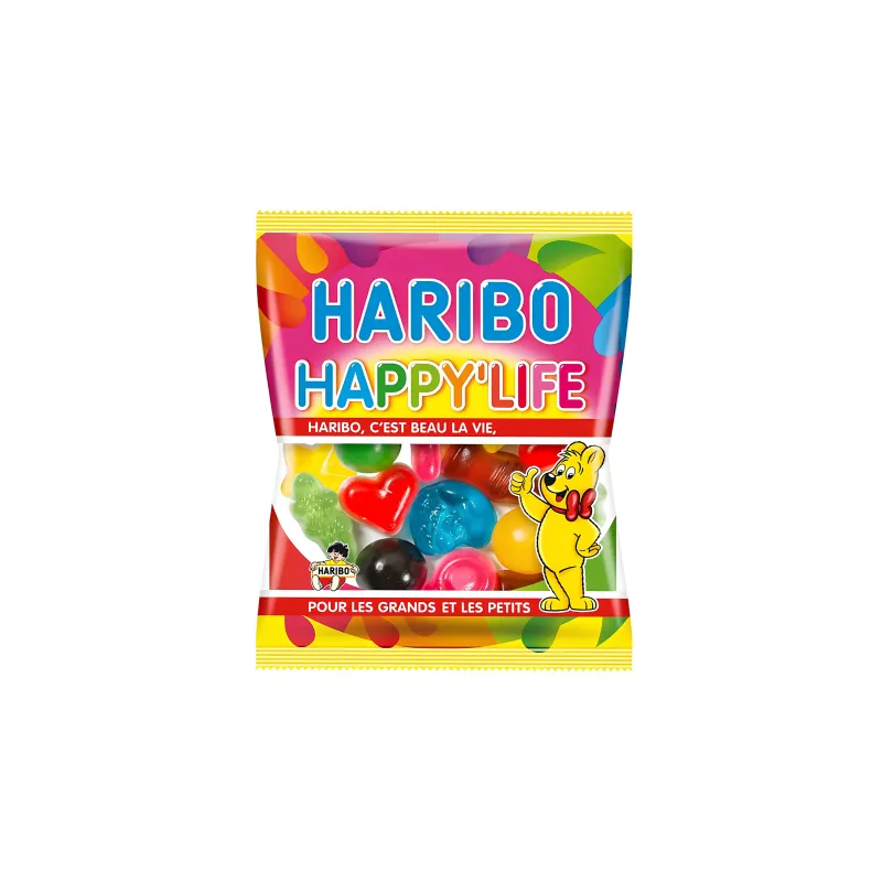 Mini sachet bonbons Haribo Happy Life - 40g