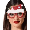 Lunettes humoristique bonnet de Noël adulte