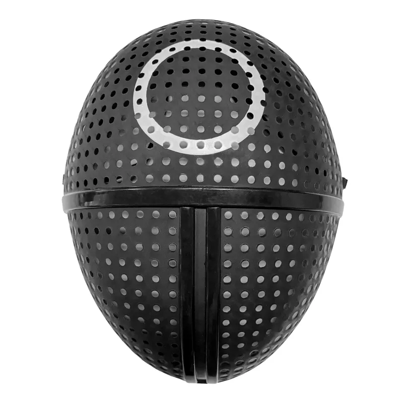 Masque en plastique gardien de jeu symbole rond adulte