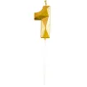 Bougie chiffre dorée effet diamant 5 cm