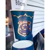 24 Stickers badge de police marine et or 4 cm