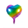 Ballon aluminium coeur multicolore 45 cm