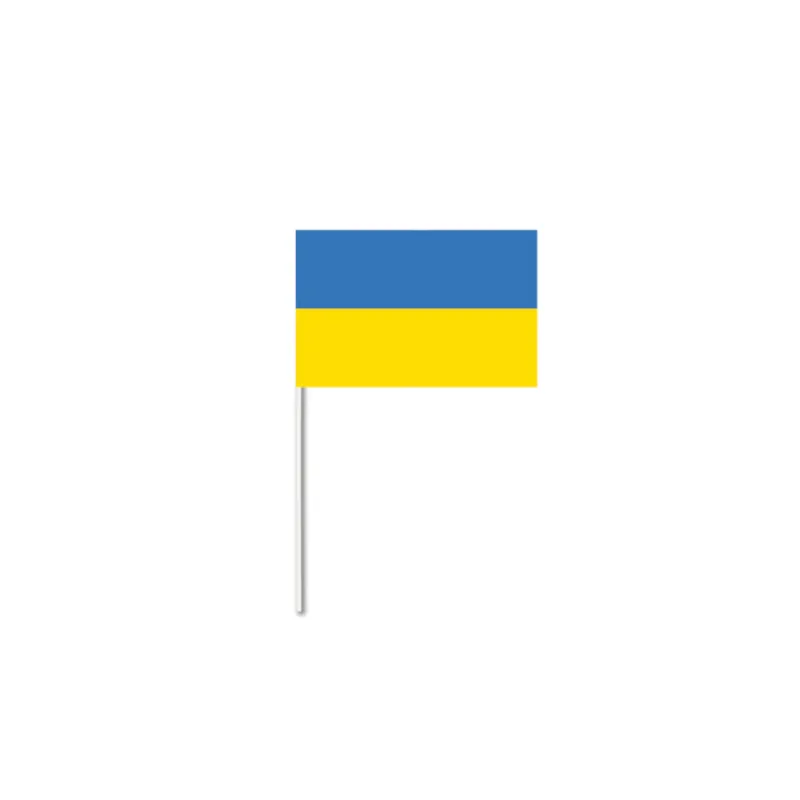 Drapeau papier Ukraine 14 x 21 cm