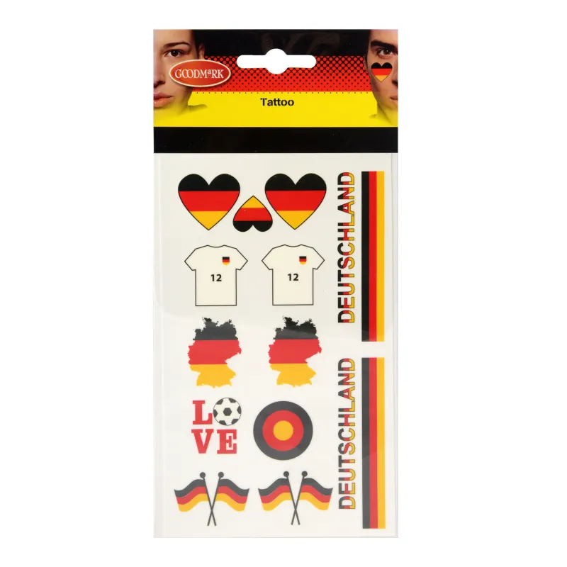 Tatouages temporaires supporter Allemagne