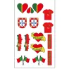 Tatouages temporaires supporter Portugal