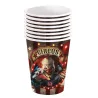 6 Gobelets en carton clown d'Halloween 240 ml