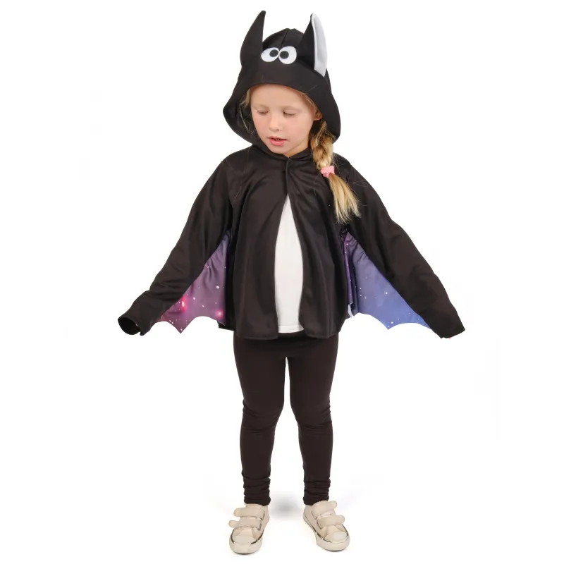 Veste de chauve-souris noire et violette enfant