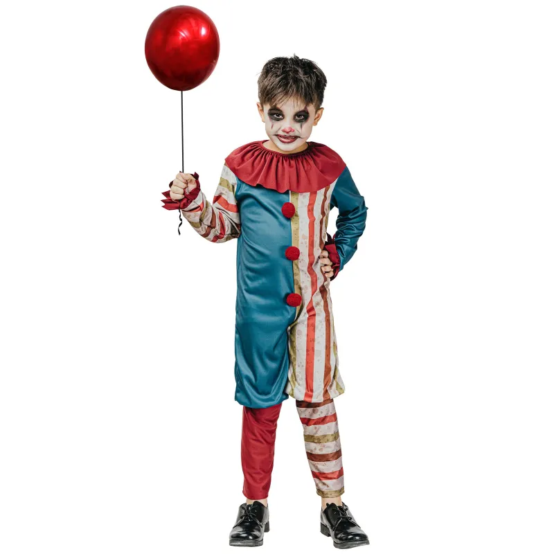 Déguisement clown coloré Halloween garçon