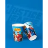 8 Gobelets en carton Justice League 210 ml
