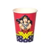 8 Gobelets en carton Wonder Woman 210 ml