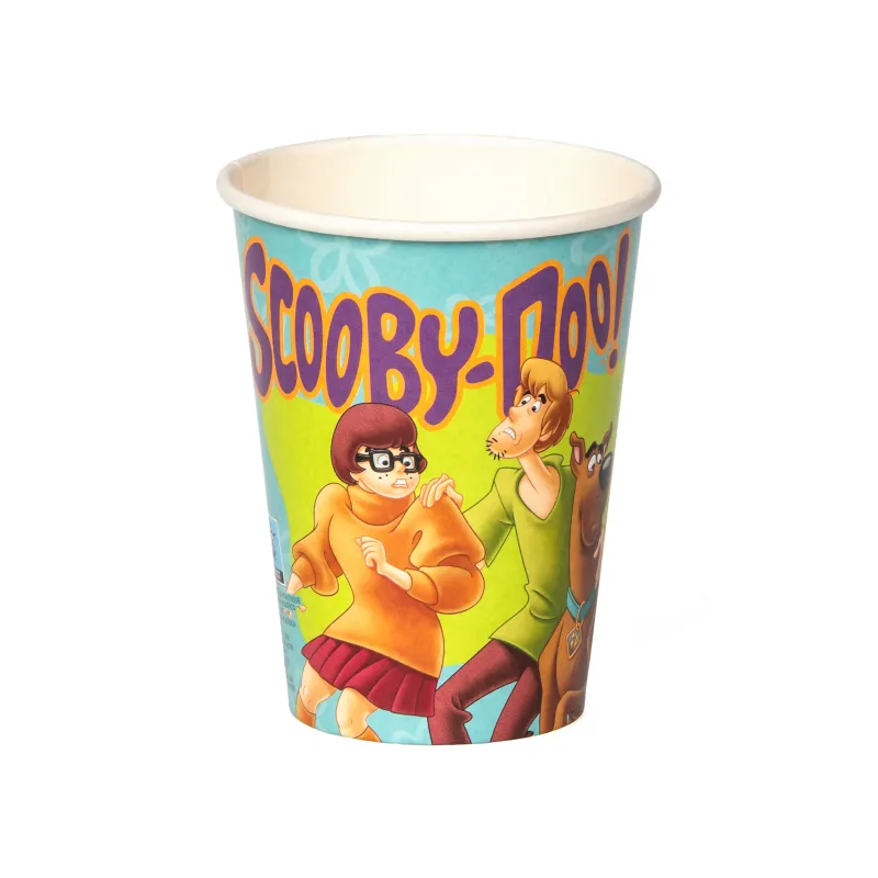 8 Gobelets en carton Scooby-Doo 210 ml