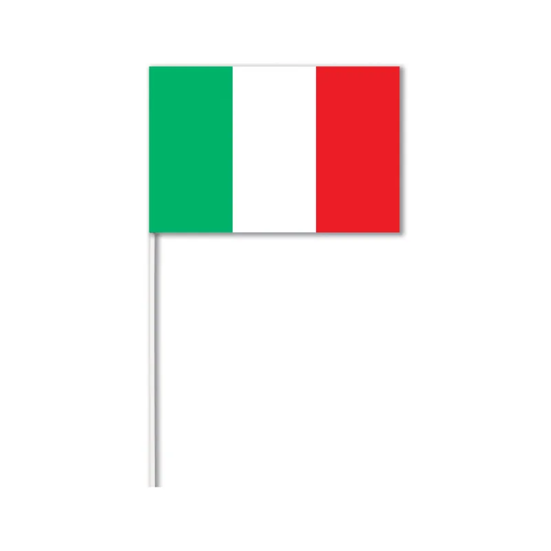 Drapeau papier Italie 14 x 21 cm