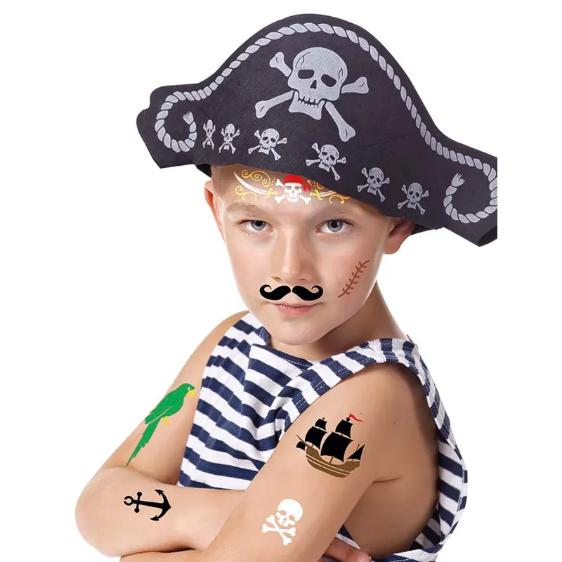 Pochoirs de maquillage pirate