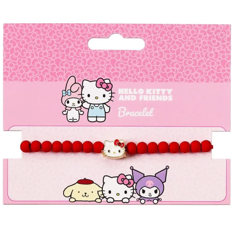 HELLO KITTY - Red - Bracelet à Perles