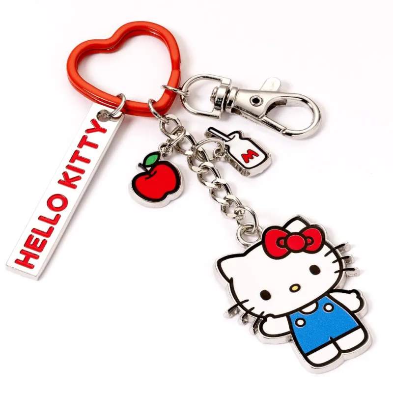 HELLO KITTY - Pomme - Porte-Clés avec Charmes