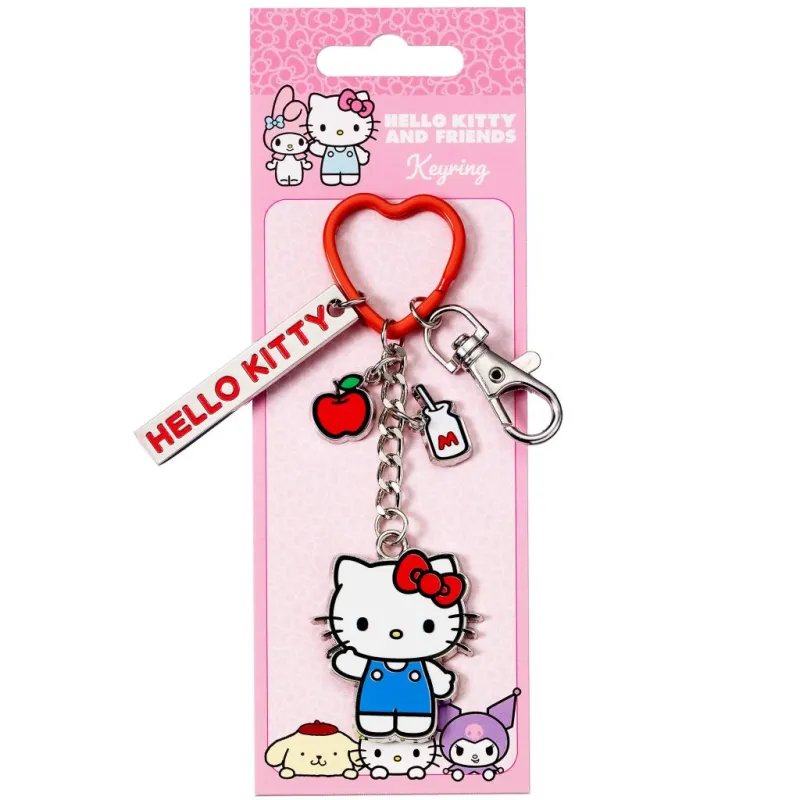 HELLO KITTY - Pomme - Porte-Clés avec Charmes