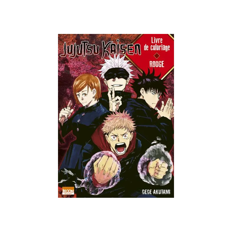 JUJUTSU KAISEN - Livre de coloriage rouge