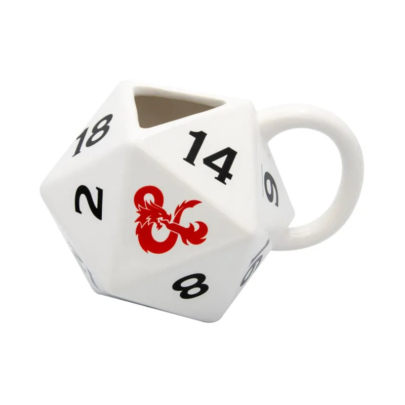 DONJONS & DRAGONS - Dé D20 - Mug 3D en céramique 15.2x10.6x10cm