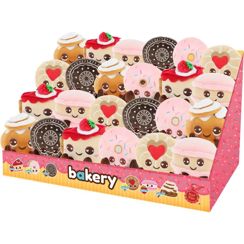 KAWAII - Bakery - Display de 24 Peluches Parfumées - 6 Modèles - 8cm