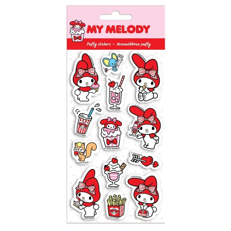 MY MELODY - Stickers Puffy