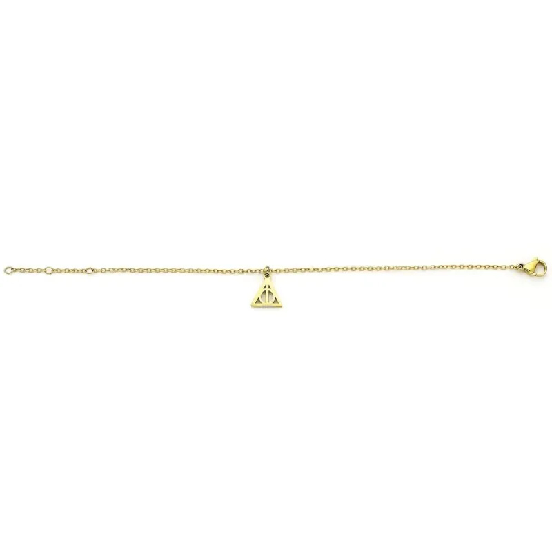 HARRY POTTER - Reliques de la Mort - Bracelet en Acier Inoxydable Doré