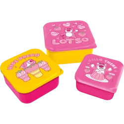 TOY STORY - Lotso - Boîtes à Snack - 3 pcs