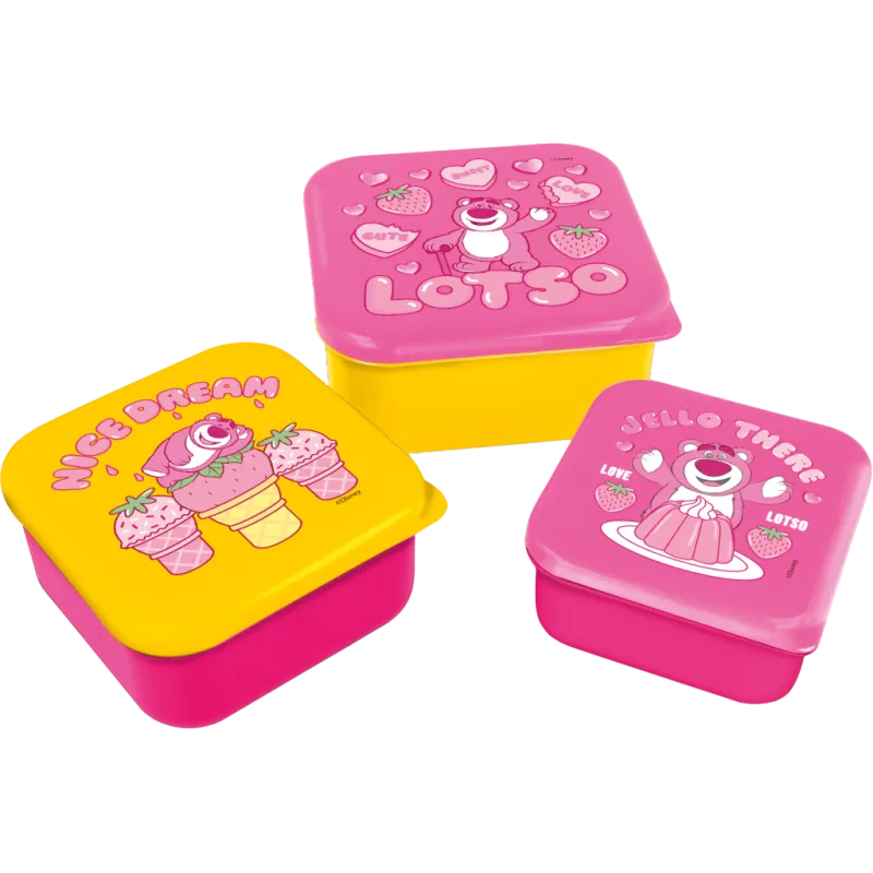 TOY STORY - Lotso - Boîtes à Snack - 3 pcs