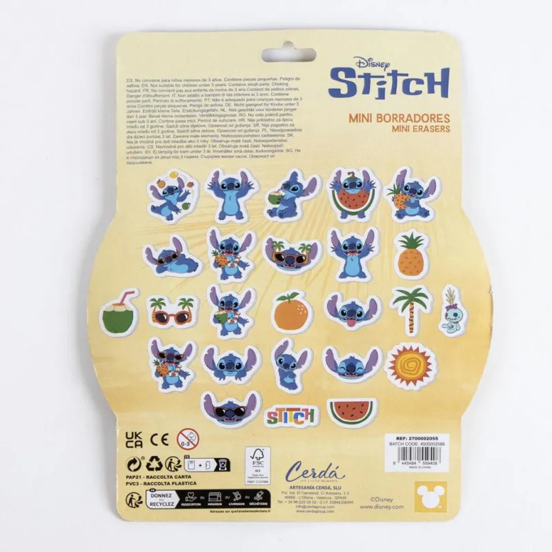 STITCH - Summer - Pack de 25 Gommes