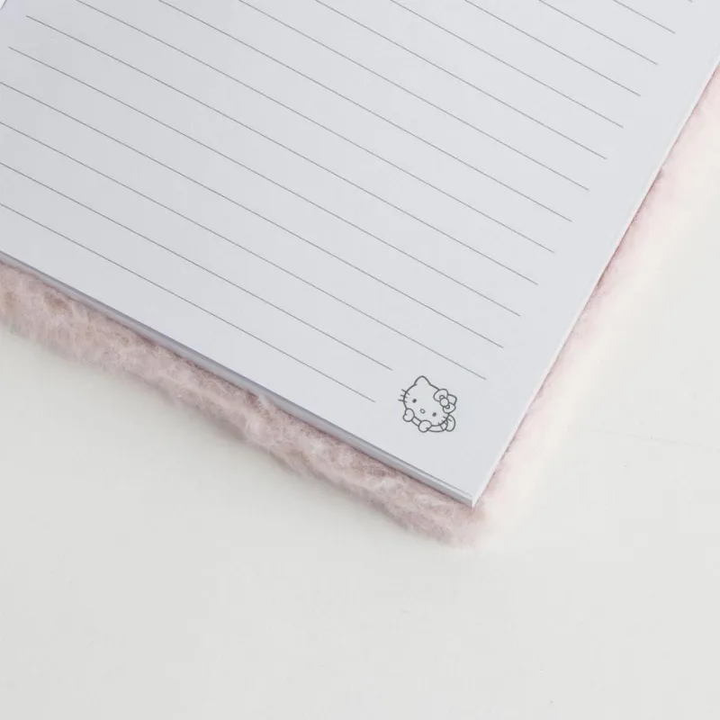 HELLO KITTY - Glitter - Notebook Premium Fourrure - Format A5