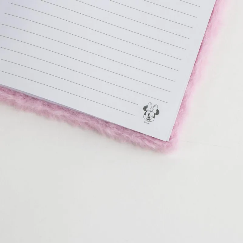 MINNIE - Smiley - Notebook Premium Fourrure - Format A5