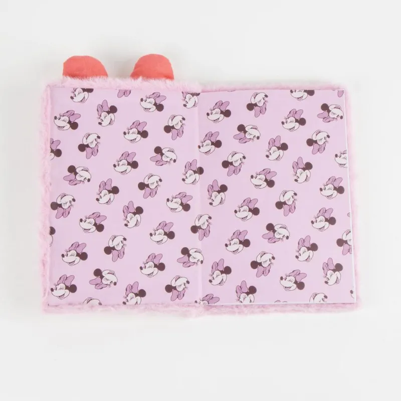 MINNIE - Smiley - Notebook Premium Fourrure - Format A5